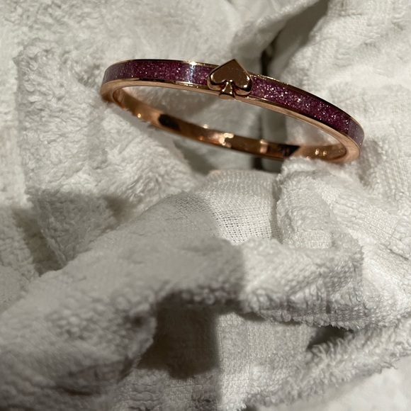 kate spade Jewelry - Kate Spade Rose Gold Elegant Pink and Gold Bangle Bracelet